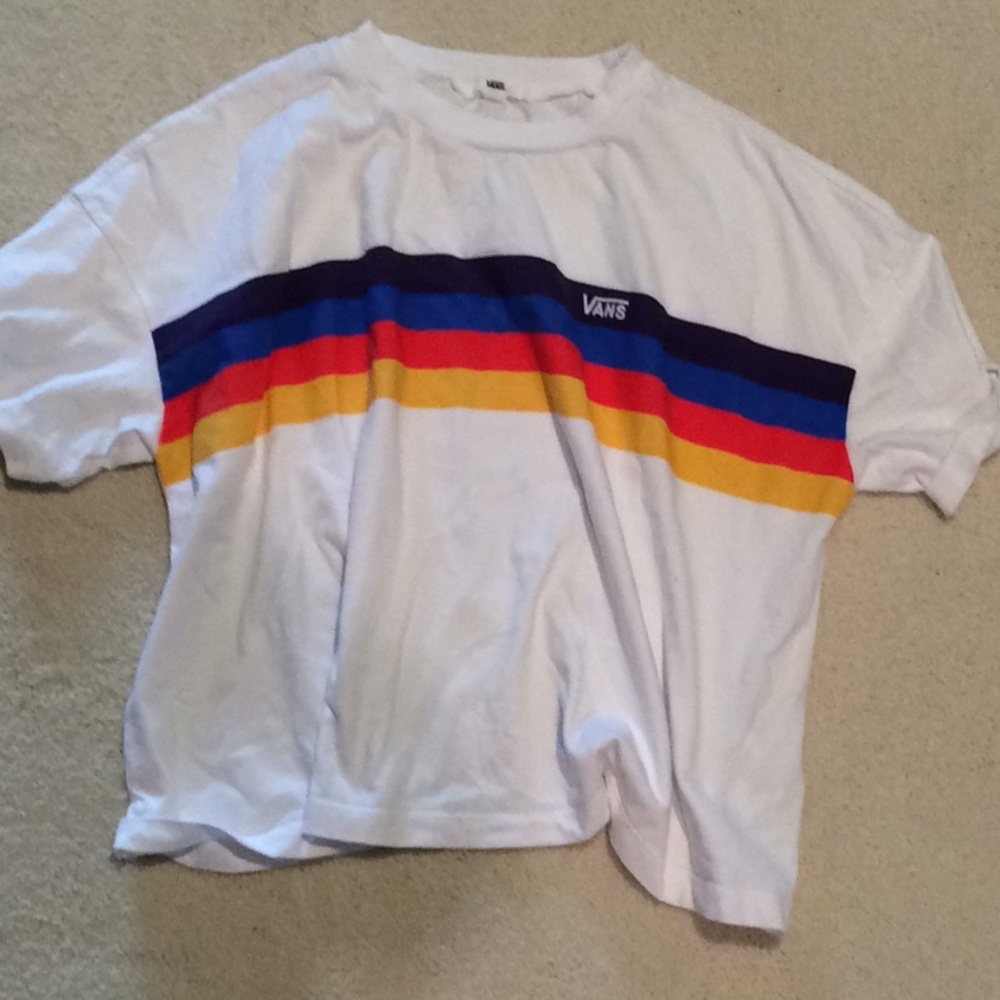 🐳cute vans cropped tee🐳